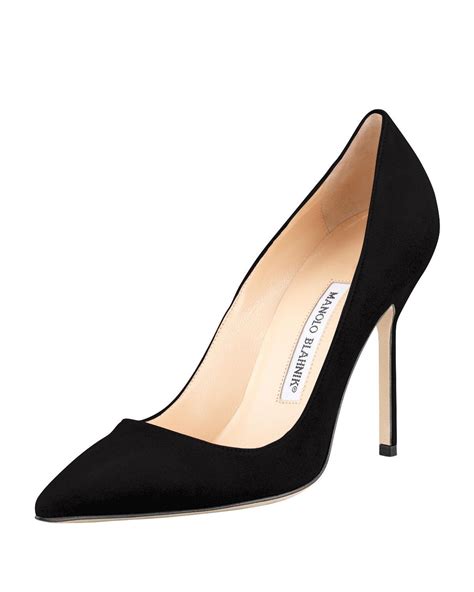 manolo blahnik bb 105mm metallic fabric pump|manolo blahnik navy suede pumps.